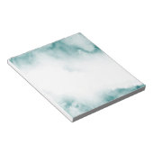 Weicher Aquamariner Abstrakter Rahmen Notizblock (angewinkelt)