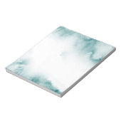 Weicher Aquamariner Abstrakter Rahmen Notizblock (Rotiert)