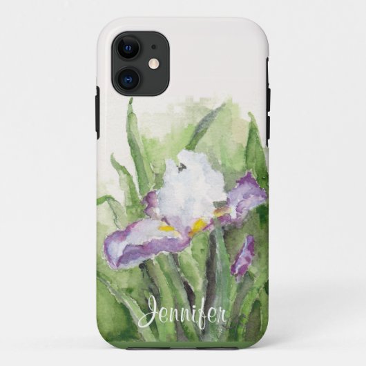 Weicher Aquarell-Iris iPhone 5 Fall Case-Mate iPhone Hülle (Rückseite)