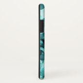 Weicher Baby-Blau Kawaii Herz-Hintergrund Case-Mate iPhone Hülle (Hinten/Rechts)