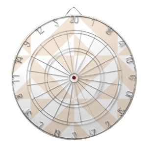 Weicher Beige Geometrischer Deco-Würfel Dartscheibe