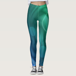 Weicher Blau und grüner Farbmix Leggings
