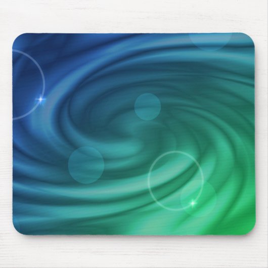 Weicher Blau und grüner Farbmix Mousepad (Vorne)