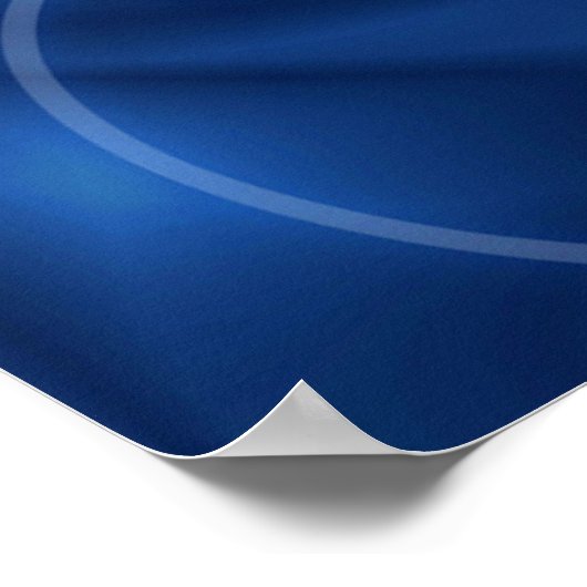 Weicher Blau und grüner Farbmix Poster (Ecke)