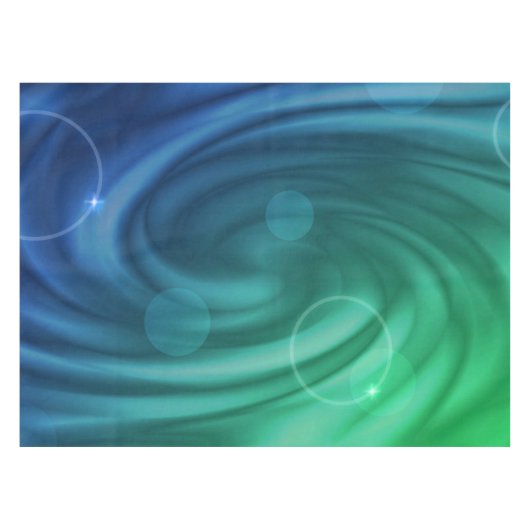 Weicher Blau und grüner Farbmix Tischdecke (Vorderseite (Horizontal))