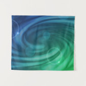 Weicher Blau und grüner Farbmix Wandteppich (Vorderseite (Horizontal))