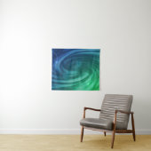 Weicher Blau und grüner Farbmix Wandteppich (Beispiel (Horizontal))