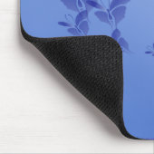 Weicher blauer Schmetterling Mousepad (Ecke)