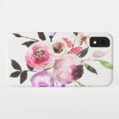 Weicher Blütewatercolor-hübsches Blumen Case-Mate iPhone Hülle (Rückseite (Horizontal))