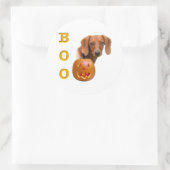Weicher Dackel Boo - Aufkleber (Tasche)
