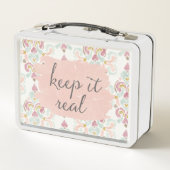 Weicher Deko III | behalten es wirklich Metall Lunch Box (Rückseite)