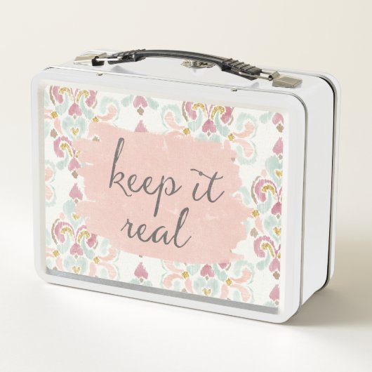 Weicher Deko III | behalten es wirklich Metall Lunch Box (Rückseite)