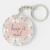 Weicher Deko III | behalten es wirklich Schlüsselanhänger (Rückseite)