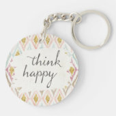 Weicher Deko V | denken glückliches Schlüsselanhänger (Rückseite)