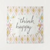 Weicher Deko V | denken glückliches Wandteppich (Vorderseite (Horizontal))