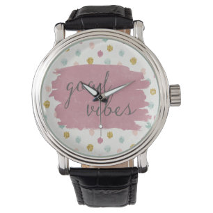 Weicher Dekoiv   guter Vibes Armbanduhr