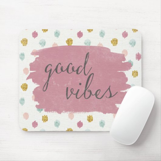 Weicher Dekoiv | guter Vibes Mousepad (Mit Mouse)