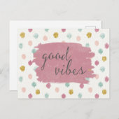 Weicher Dekoiv | guter Vibes Postkarte (Vorne/Hinten)