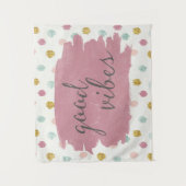 Weicher Dekoiv | guter Vibes Wandteppich (Vorderseite)