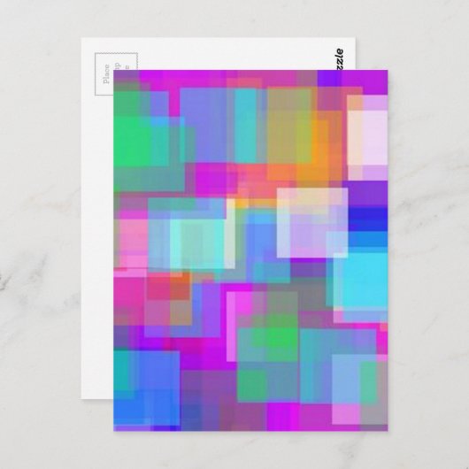 Weicher Farbmaske Postkarte (Vorne/Hinten)