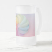 Weicher Farbverlaufswirbel Mattglas Bierglas (VorderseiteRechts)