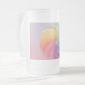 Weicher Farbverlaufswirbel Mattglas Bierglas (Vorderseite Links)