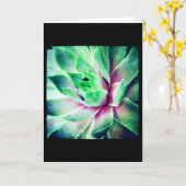 Weicher Fokus-saftige leere Gruß-Karte Karte (Gelbe Blume)