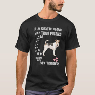 Weicher Fox Terrier Dog Mama Vater Niedlich Wire F T-Shirt