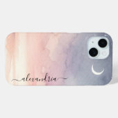 Weicher Halbmond mit Namen Case-Mate iPhone Hülle (Rückseite (Horizontal))