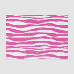 Weicher hübscher rosa Glitzerzebra-Tierdruck Seidenpapier
