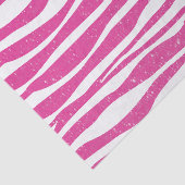 Weicher hübscher rosa Glitzerzebra-Tierdruck Seidenpapier (Ausschnitt)