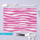 Weicher hübscher rosa Glitzerzebra-Tierdruck Seidenpapier (Handwerk)