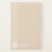 Weicher Khaki/Beige-Minimalisten-Planer Planer (Rückseite)