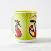 Weicher Kitty - 15 Unze-Tasse Zweifarbige Tasse (Vorderseite Links)