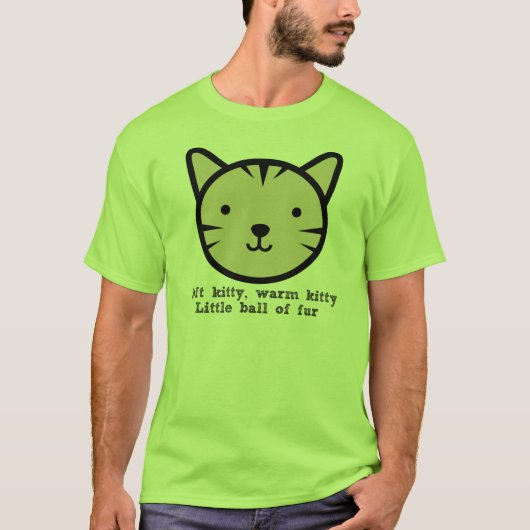 Weicher Kitty, warmer Kitty, wenig Ball des Pelz-T T-Shirt (Vorderseite)