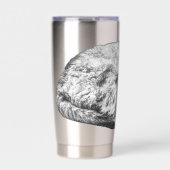 Weicher Locken in festlicher Ruhe Thermobecher (Vorderseite)