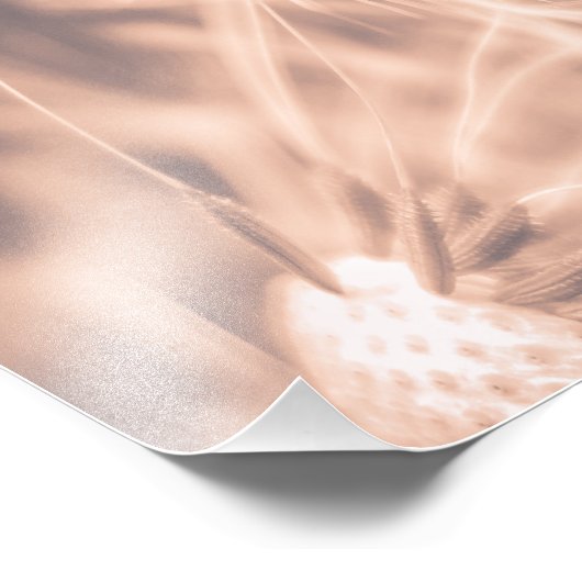 Weicher Märchenrosa Kronleuchter Blowball 3 Fotodruck (Ecke)