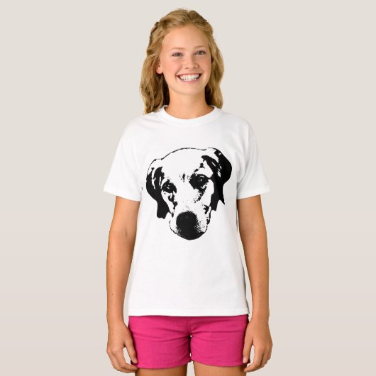 Weicher Mit Augen Companion in Monochrom T-Shirt (Vorne ganz)