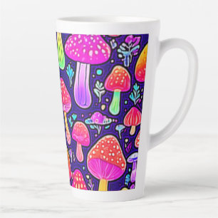 Weicher Nebel: Cartoon-Pilz-Patch Milchtasse