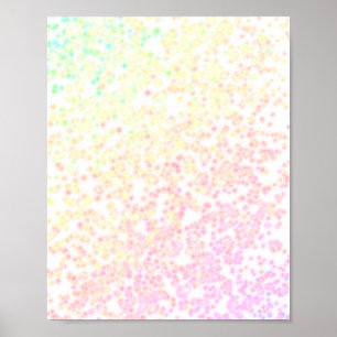 weicher pastellfarbener Regenbogenuntergrund Poster