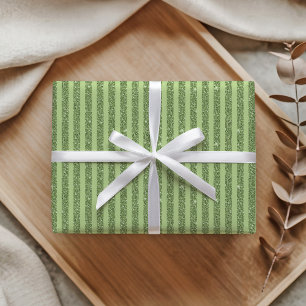Weicher Pistazien-Glitter-Stil Minimal-Muster Geschenkpapier