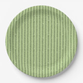 Weicher Pistazien-Glitter-Stil Minimal-Muster Pappteller (Vorderseite)