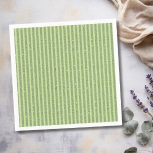Weicher Pistazien-Glitter-Stil Minimal-Muster Serviette