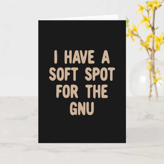 Weicher Platz für die Gnu Karte (Gelbe Blume)