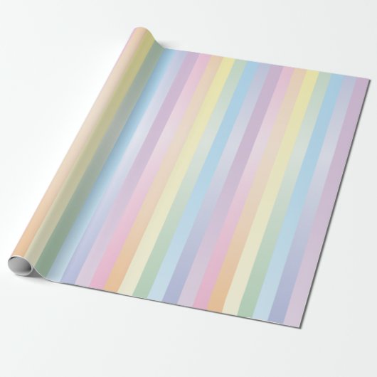 Weicher Regenbogen Geschenkpapier (Ungerollt)
