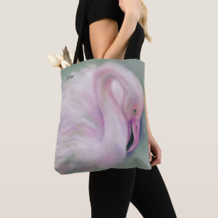 Weicher rosa Flamingo-Pastellpersonalisiertes Tasche
