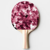 Weicher rosa Kawaii Herz-Hintergrund Tischtennis Schläger (Rückseite)