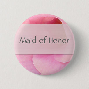 Weicher rosa Trauzeugin-Knopf besonders Button