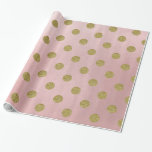 Weicher Rosen-Rosa-GoldGlitzer-bezauberndes Geschenkpapier<br><div class="desc">Packpapier</div>