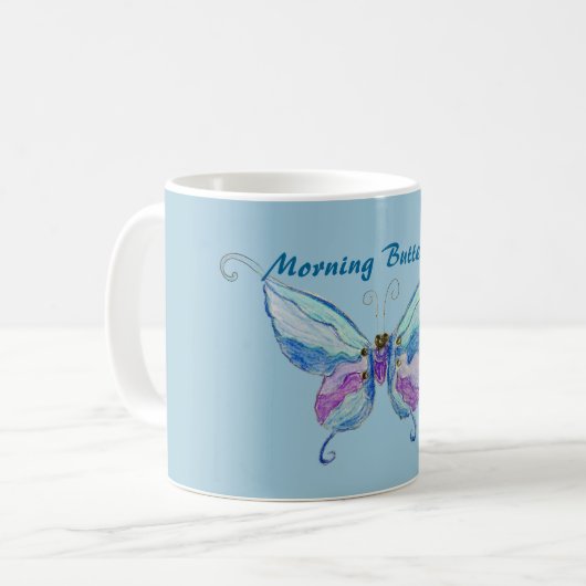 Weicher Schmetterling Kaffeetasse (Vorderseite Links)